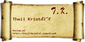 Theil Kristóf névjegykártya